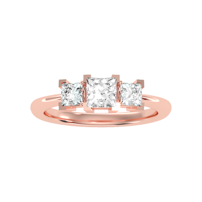 Effulgent Tri Stone Ring - Two