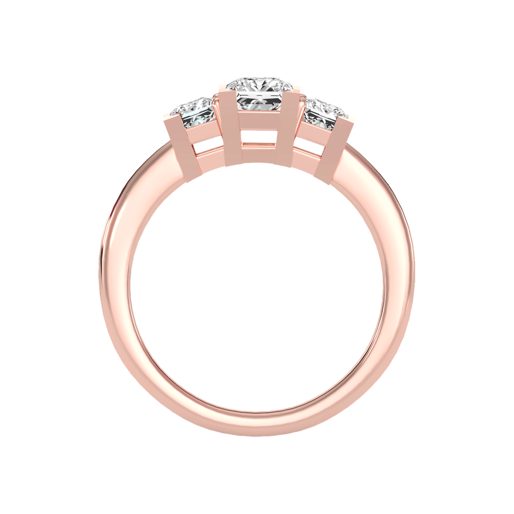 Effulgent Tri Stone Ring - Four