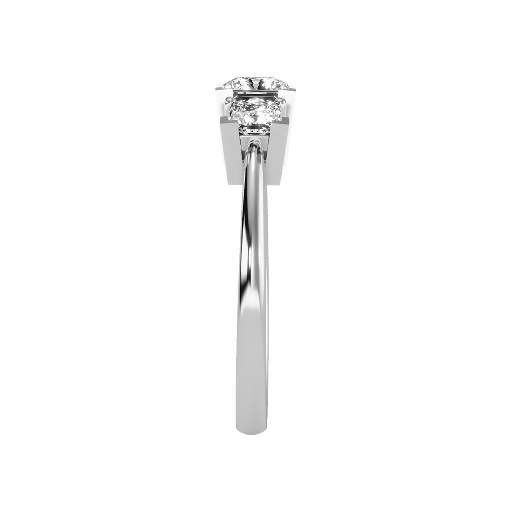 Effulgent Tri Stone Ring - Seven
