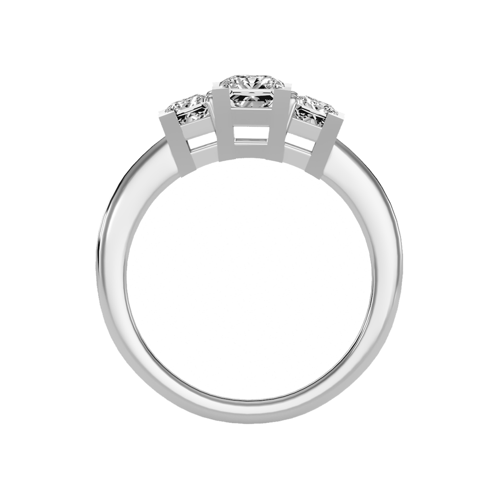 Effulgent Tri Stone Ring - Eight