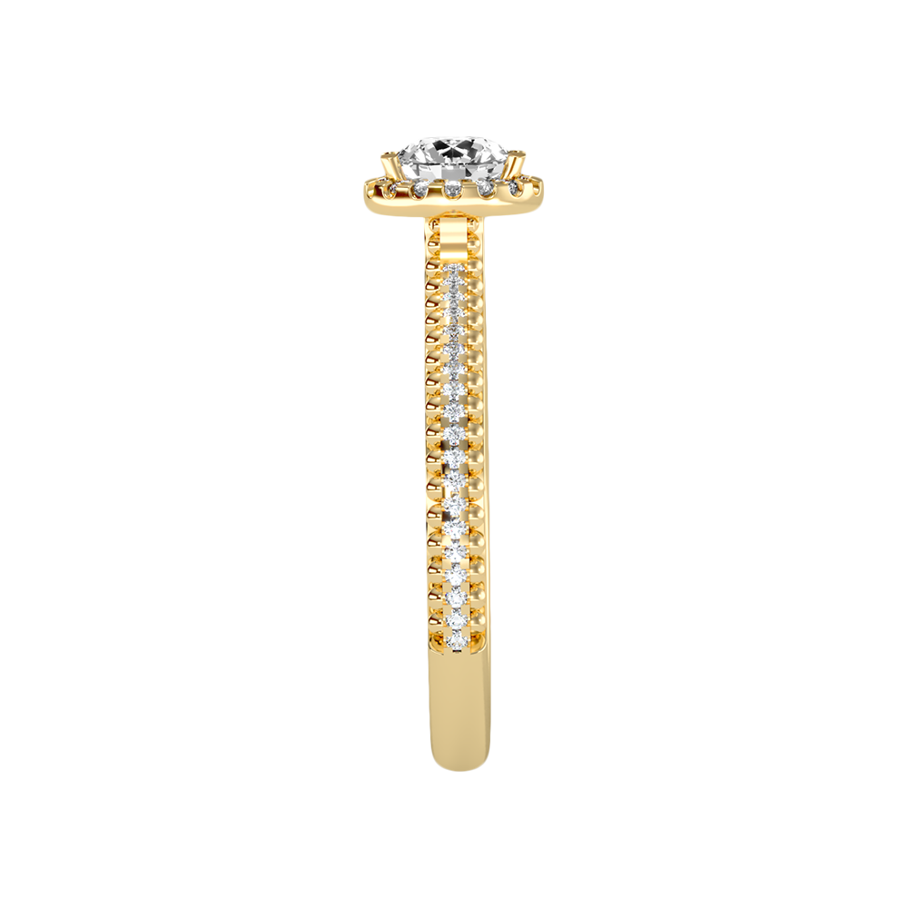 Effusive Halo Diamond Ring - Eleven