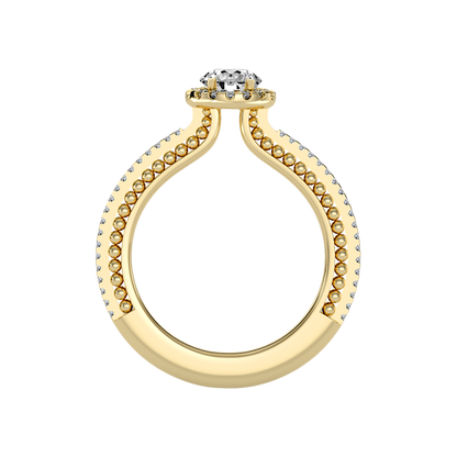 Effusive Halo Diamond Ring - Twelve