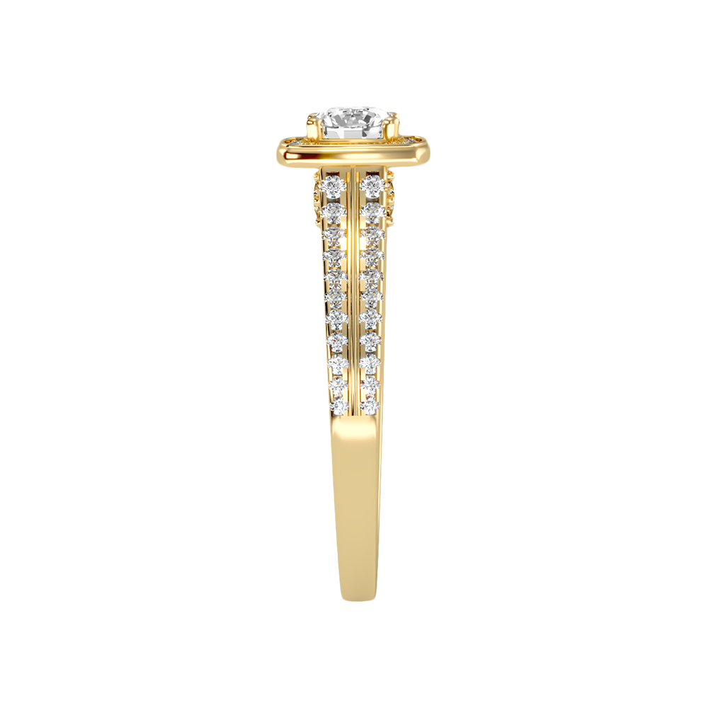 Elated Halo Ring In 925 Sterling Silver - Eleven