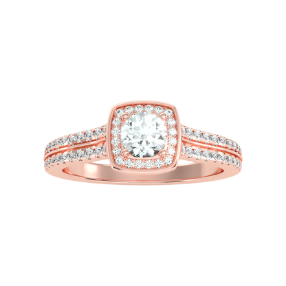 Elated Halo Ring - Three