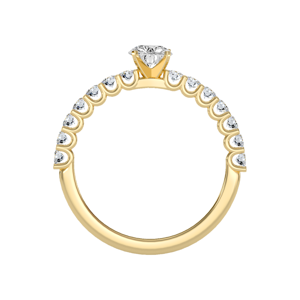Electric Solitaire Ring In 925 Sterling Silver - Twelve