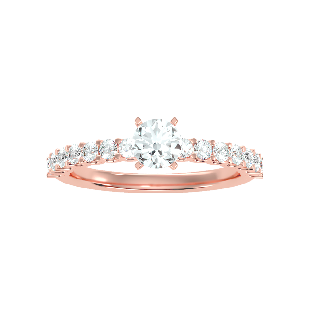 Electric Solitaire Ring In 925 Sterling Silver - Seven