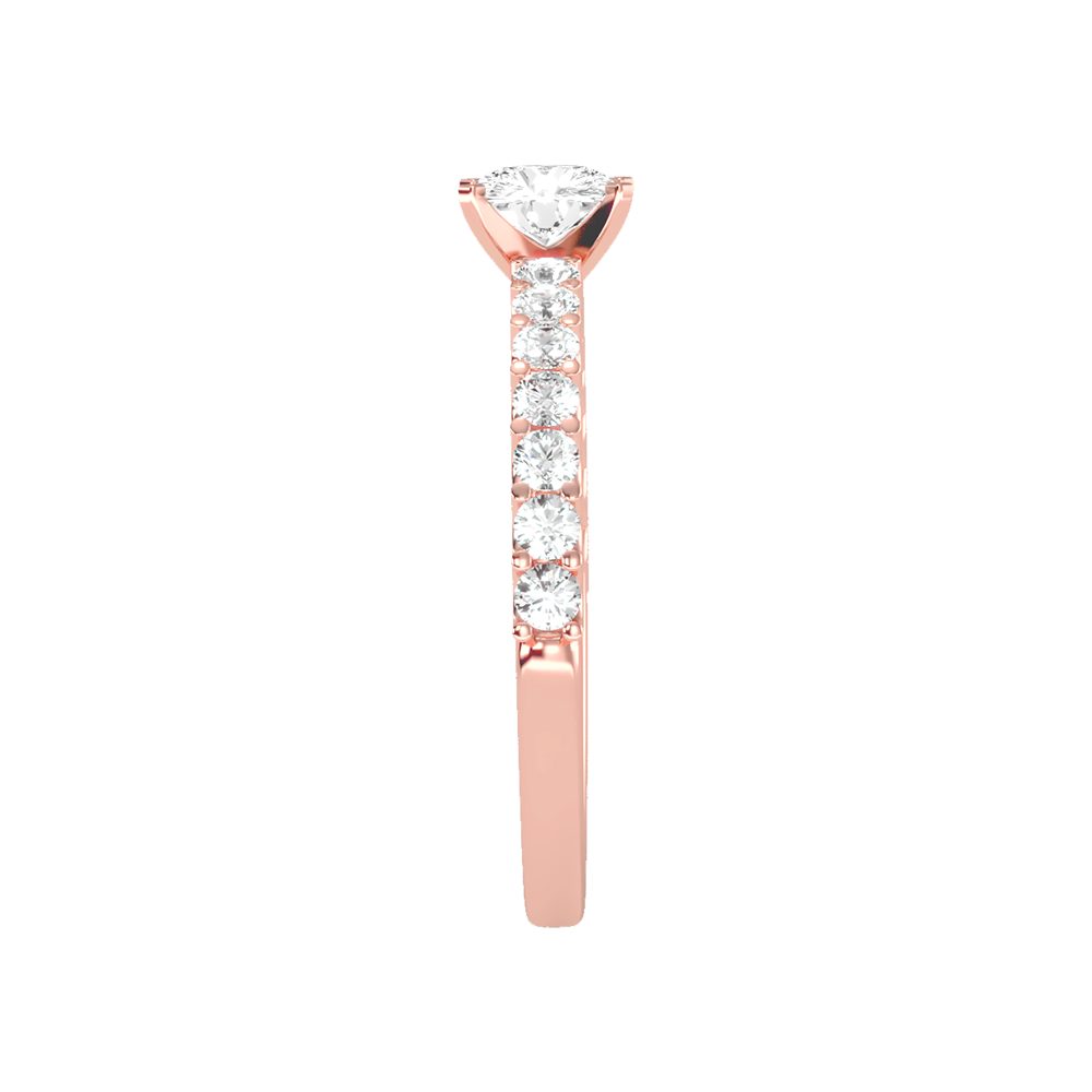 Electric Solitaire Ring In 925 Sterling Silver - Eight