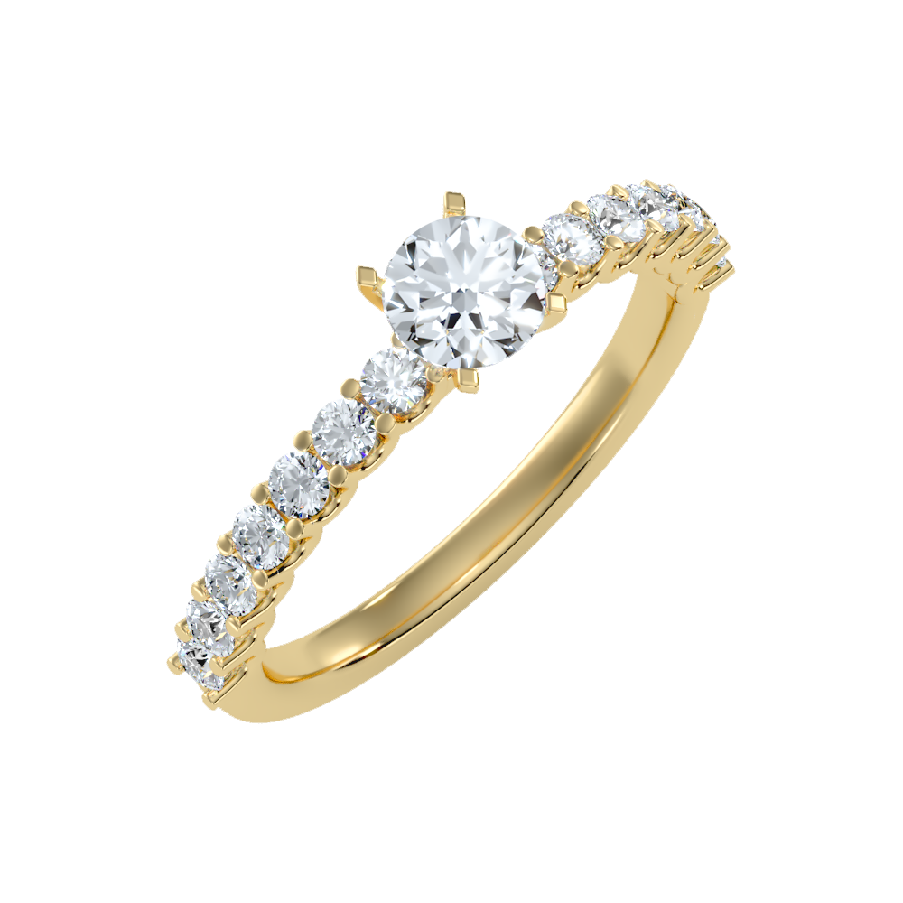 Electric Solitaire Ring - Nine