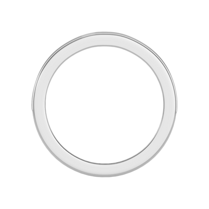 Elegant Half Eternity Wedding Band - Two