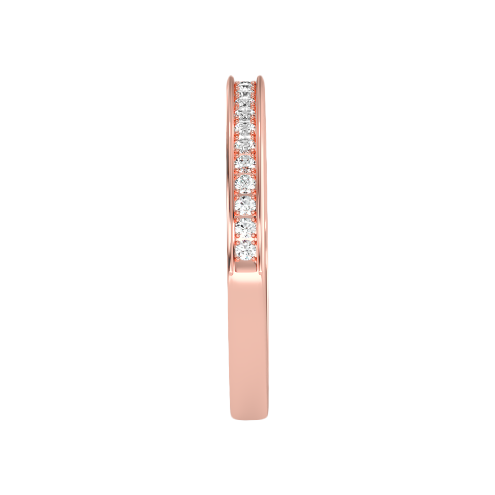 Elegant Half Eternity Wedding Band - Seven