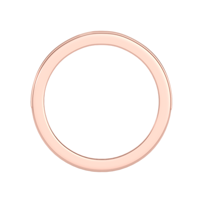 Elegant Half Eternity Wedding Band In 925 Sterling Silver - Eight