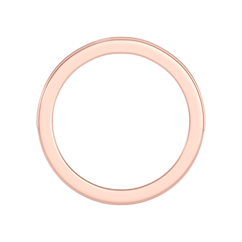 Elegant Half Eternity Wedding Band - Eight