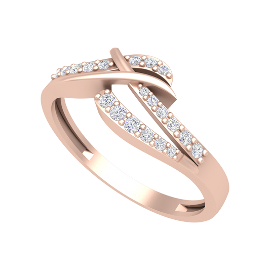 Elegant Hoop Fashion Ring In 925 Sterling Silver - One