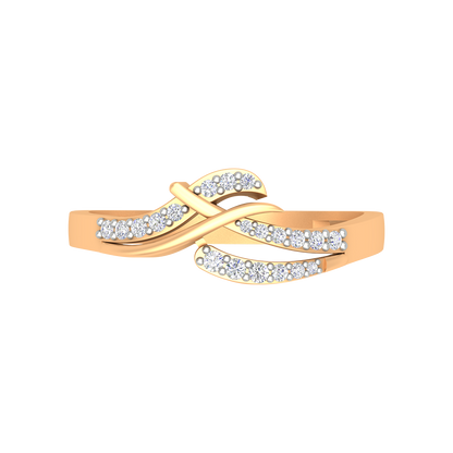 Elegant Hoop Fashion Ring In 925 Sterling Silver - Ten