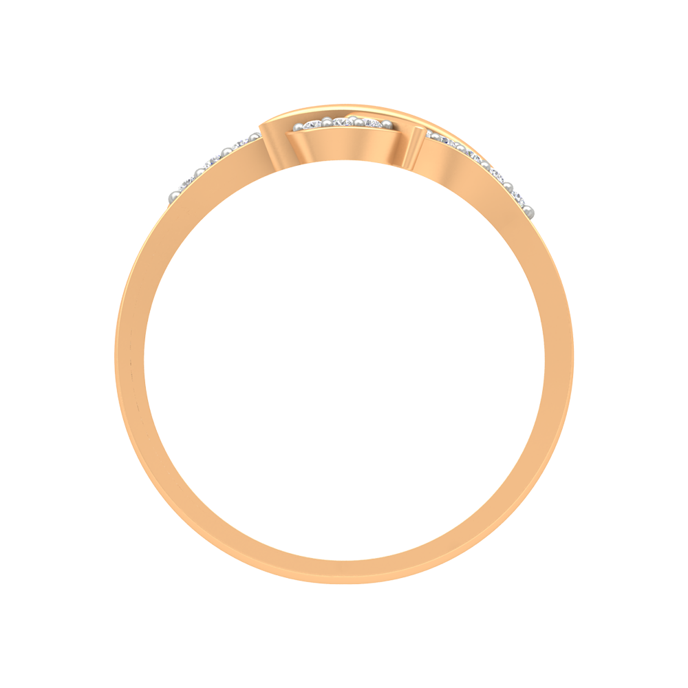 Elegant Hoop Fashion Ring In 925 Sterling Silver - Twelve
