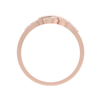 Elegant Hoop Fashion Ring In 925 Sterling Silver - Four