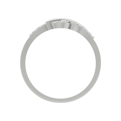 Elegant Hoop Fashion Ring In 925 Sterling Silver - Eight