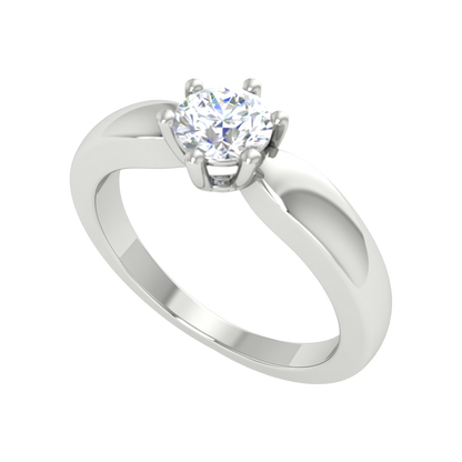 Elegant Loop Solitaire Ring - One