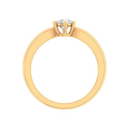 Elegant Loop Solitaire Ring - Twelve