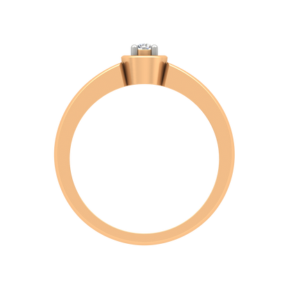 Elegant Ring Single Stone Ring - Twelve