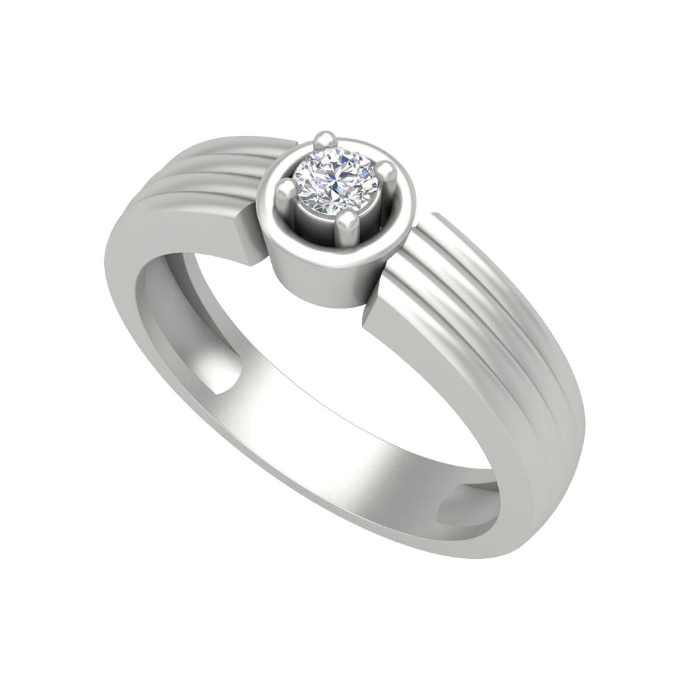 Elegant Ring Single Stone Ring In 925 Sterling Silver - Five