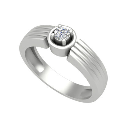 Elegant Ring Single Stone Ring In 925 Sterling Silver - Five