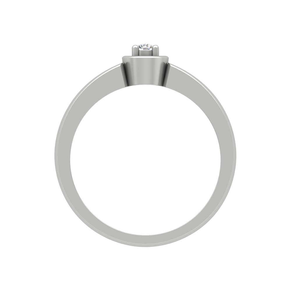 Elegant Ring Single Stone Ring - Eight