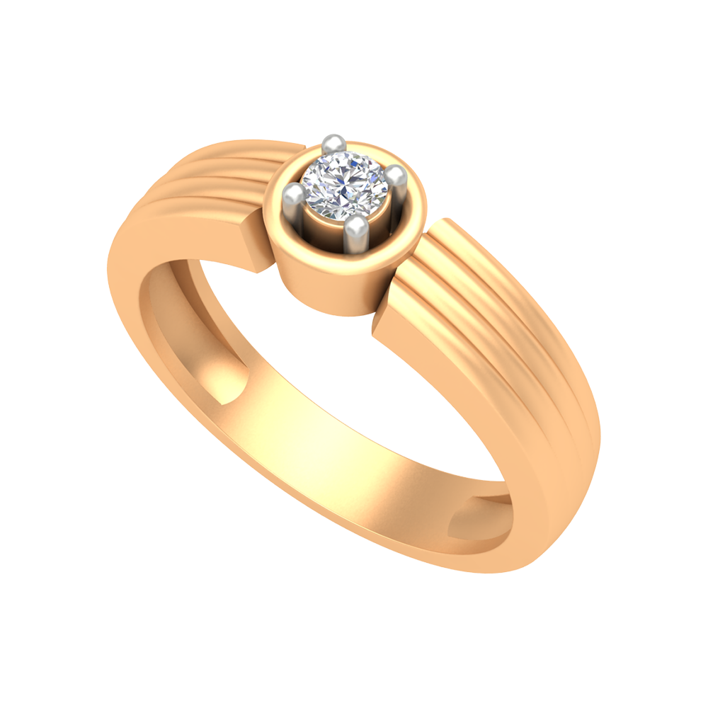 Elegant Ring Single Stone Ring - Nine