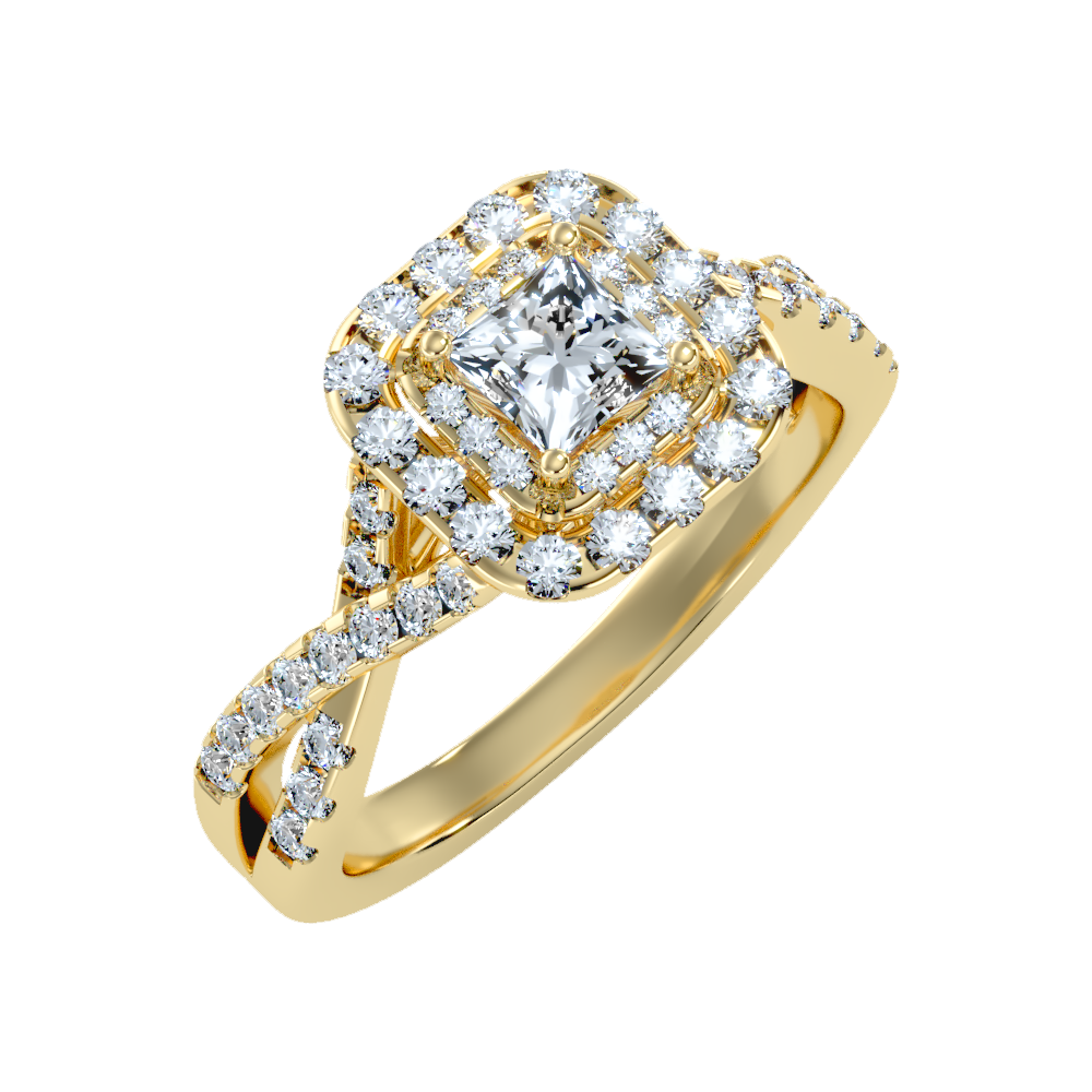 Elegant Solitaire Ring In 925 Sterling Silver - One