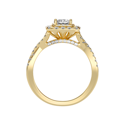Elegant Solitaire Ring In 925 Sterling Silver - Two
