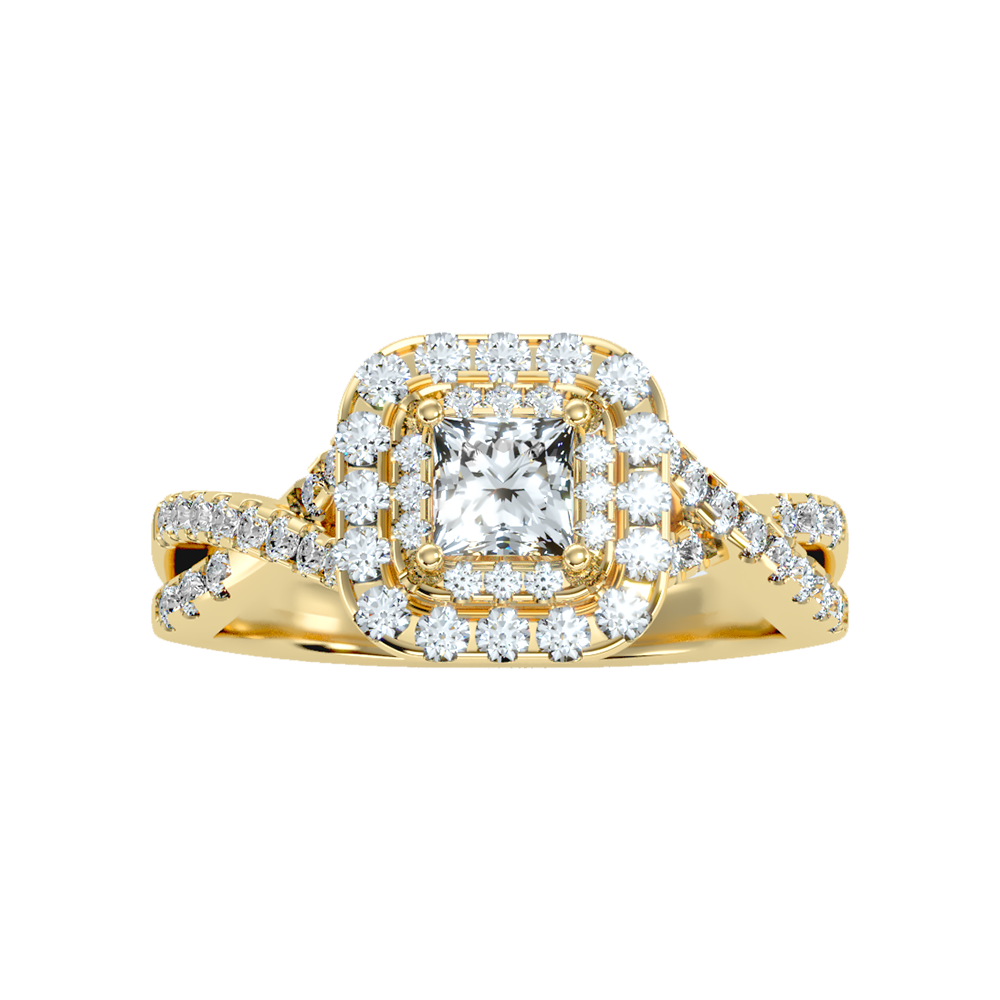 Elegant Solitaire Ring In 925 Sterling Silver - Three
