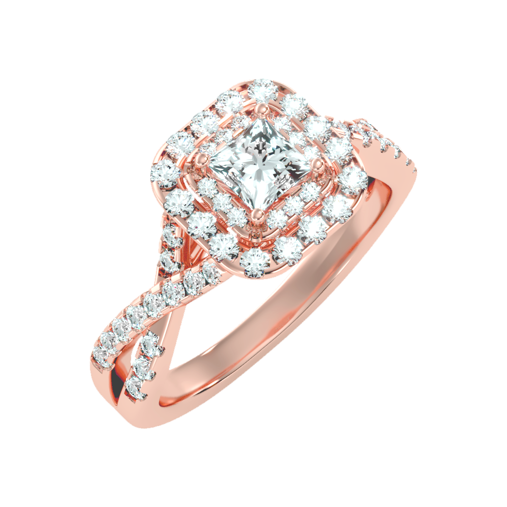 Elegant Solitaire Ring In 925 Sterling Silver - Nine