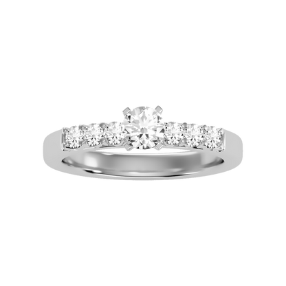 Elevated Solitaire Ring - Three