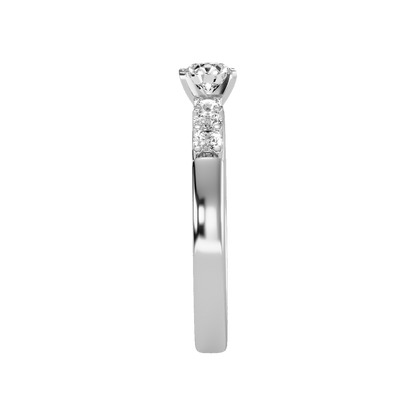 Elevated Solitaire Ring - Four