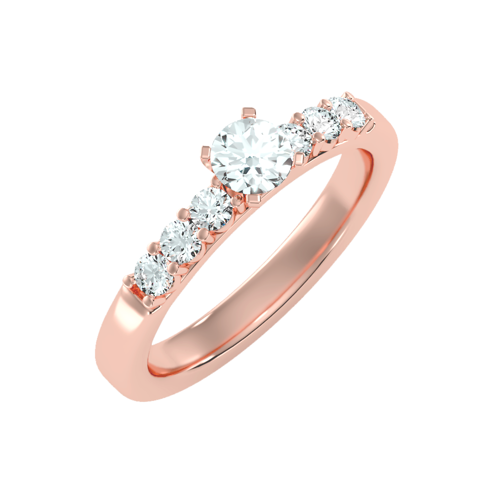 Elevated Solitaire Ring - Five