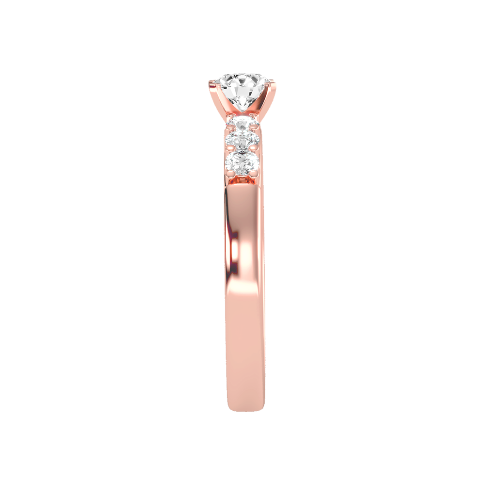 Elevated Solitaire Ring In 925 Sterling Silver - Eight