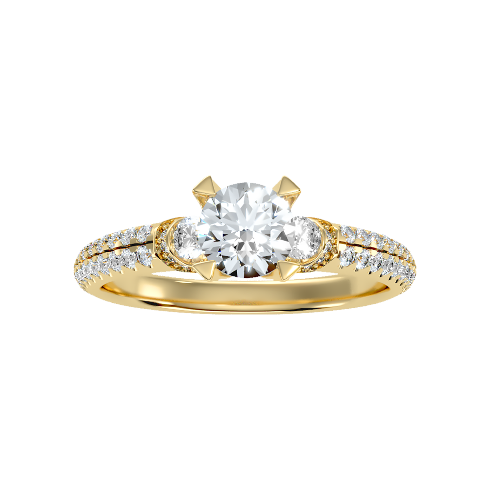 Elight Tri Stone Ring - Ten