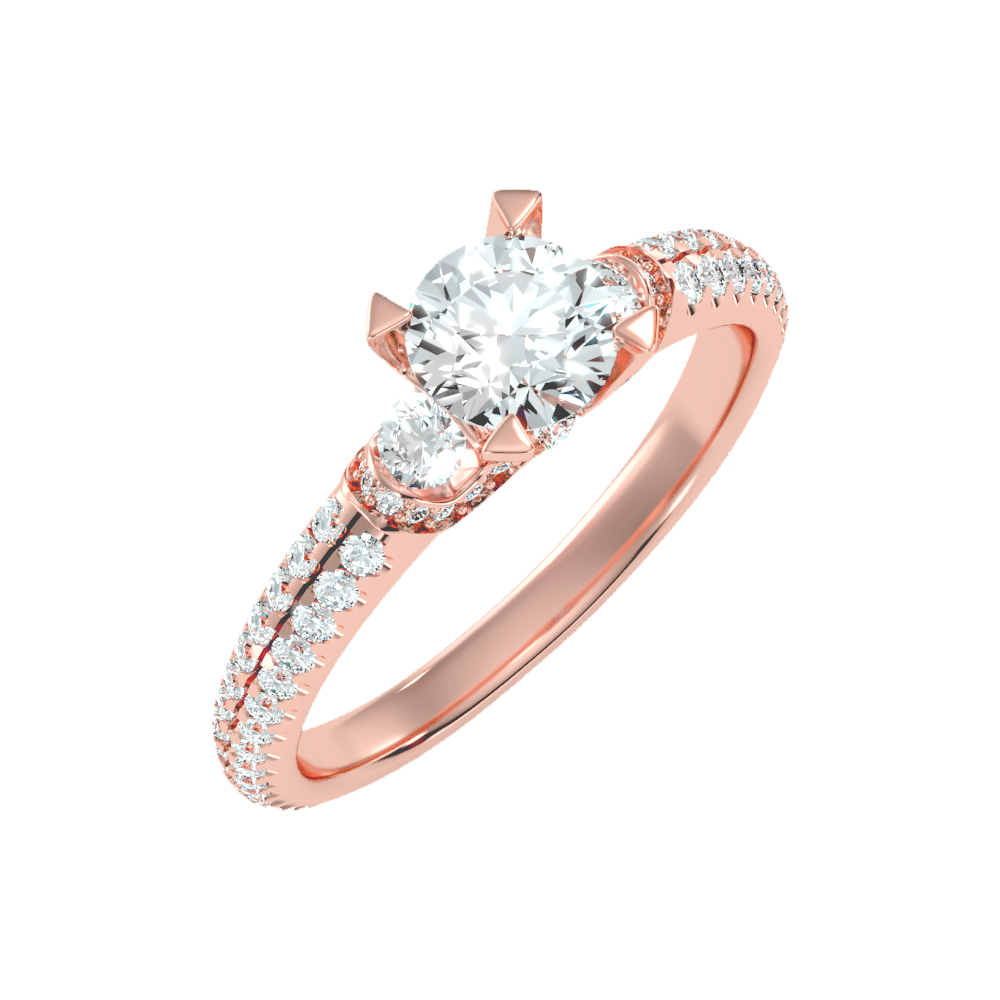 Elight Tri Stone Ring - Five