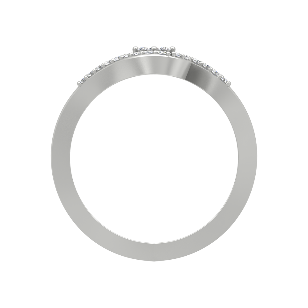 Elish Diamond Ring In 925 Sterling Silver - Four