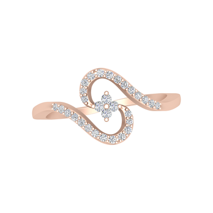 Elish Diamond Ring In 925 Sterling Silver - Seven