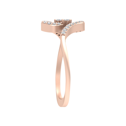Elish Diamond Ring In 925 Sterling Silver - Eight