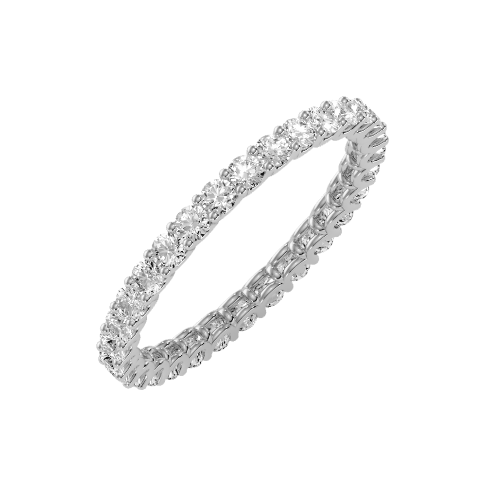 Elite Eternity Band In 925 Sterling Silver - One