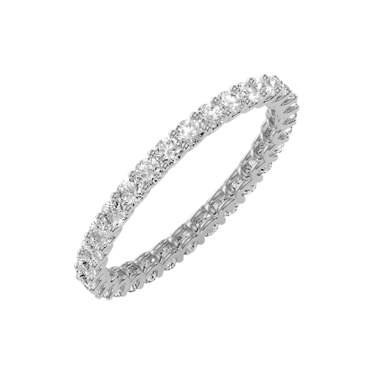 Elite Eternity Band In 925 Sterling Silver - One