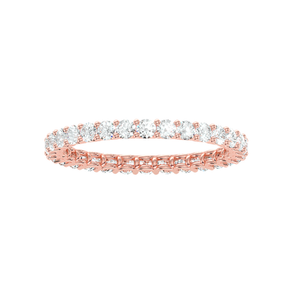 Elite Eternity Band In 925 Sterling Silver - Five