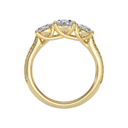 Elite Halo Solitaire Ring - Twelve