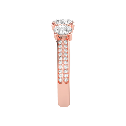Elite Halo Solitaire Ring - Seven
