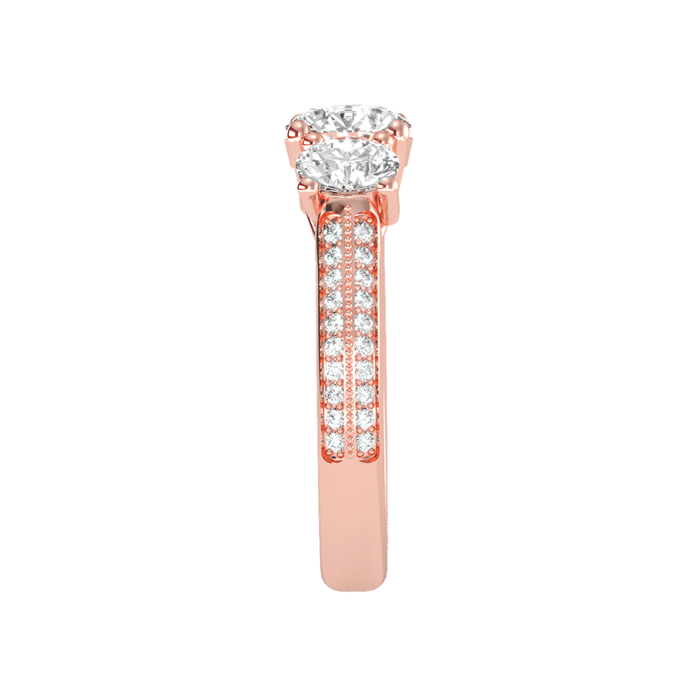 Elite Halo Solitaire Ring In 925 Sterling Silver - Seven