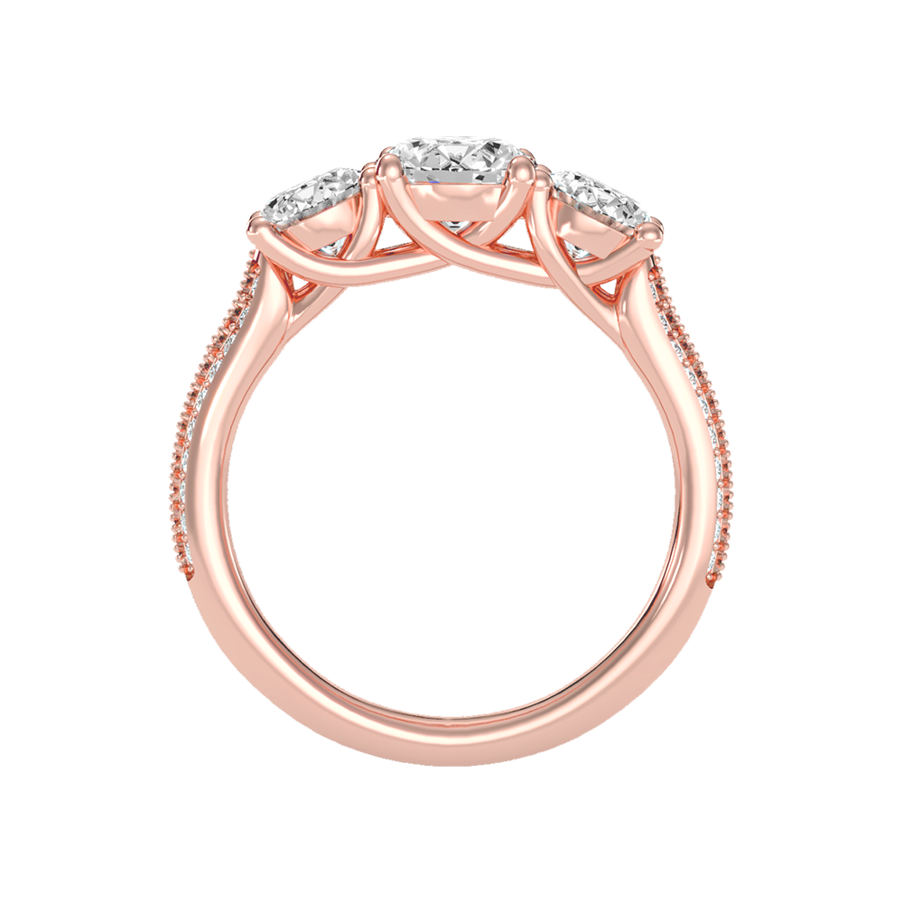 Elite Halo Solitaire Ring - Eight