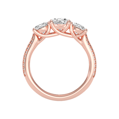 Elite Halo Solitaire Ring - Eight