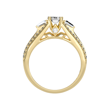 Ellie Emerald Diamond Ring - Twelve